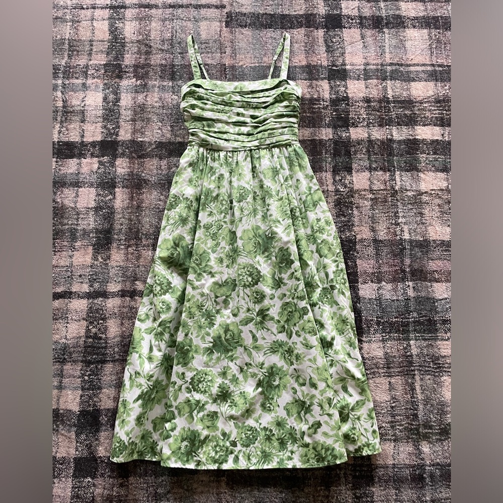 Abercrombie & Fitch Emerson Poplin Midi Dress